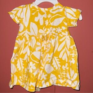 Carters yellow floral dress 12-18m